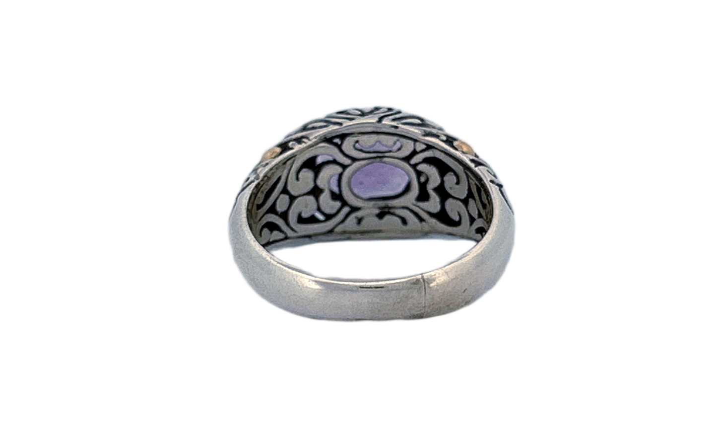 Artisan Handmade 925 Sterling Silver Natural Amethyst Ring-R38