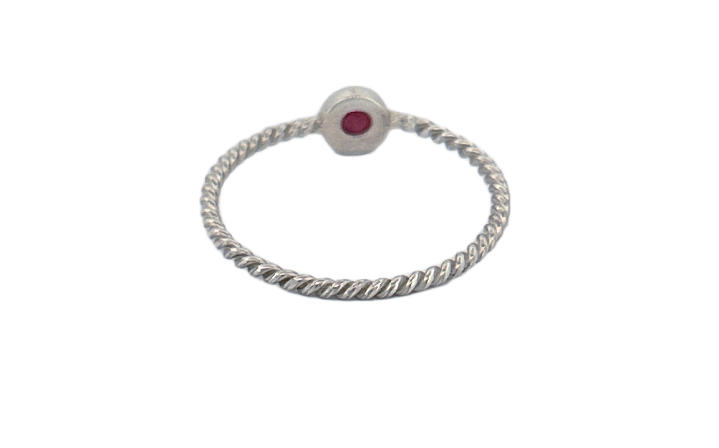 Handcrafted 925 Sterling Silver Star Ruby Ring – Twisted Rope Band | Natural Gemstone Jewelry