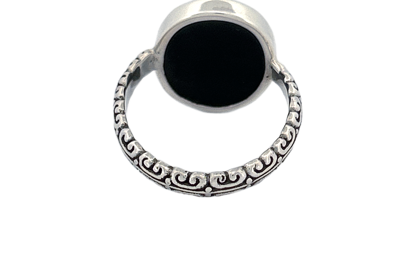 Oval Abalone Shell Sterling Silver Ring-R79