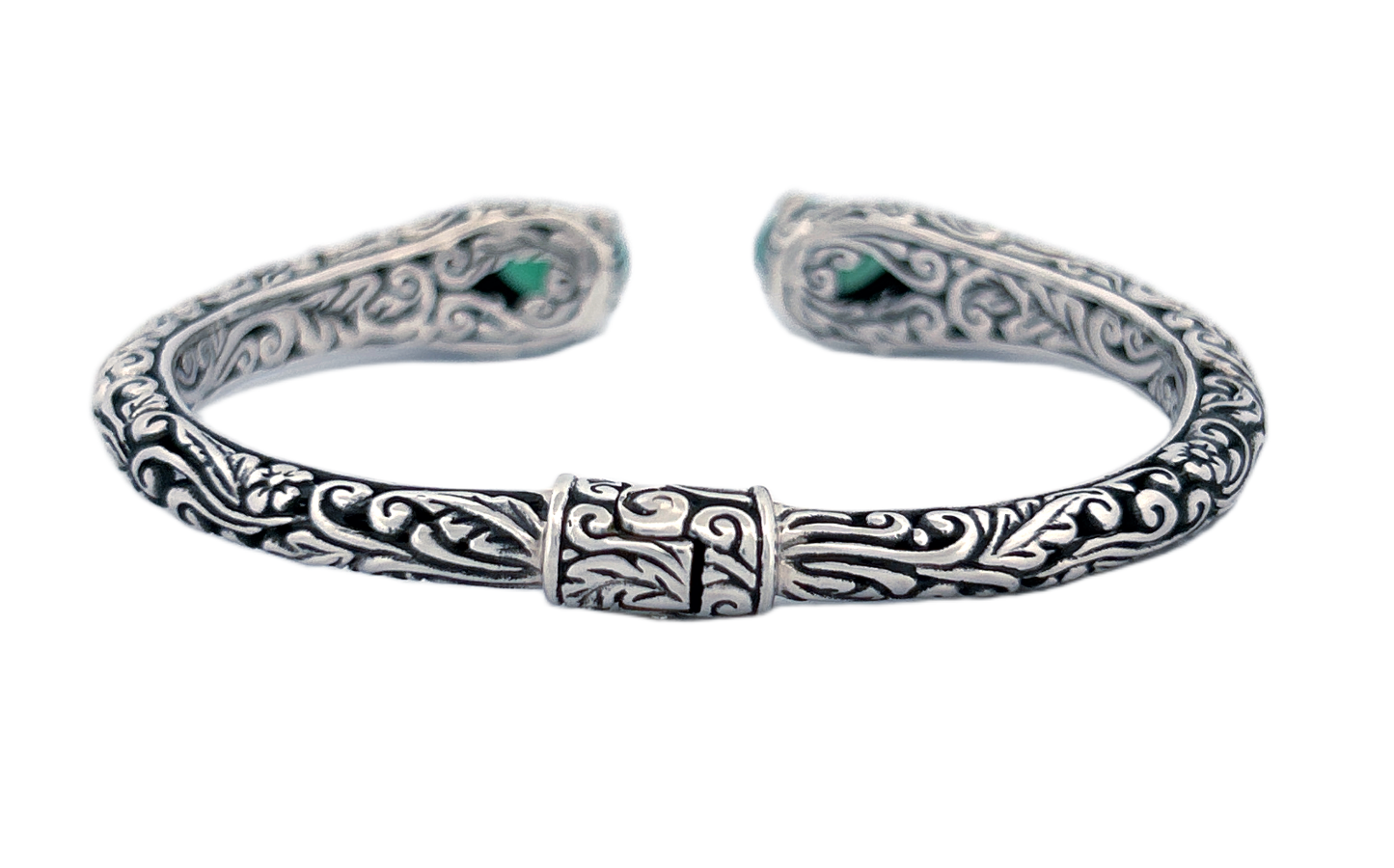 Earth & Sun Silver Gemstone Cuff