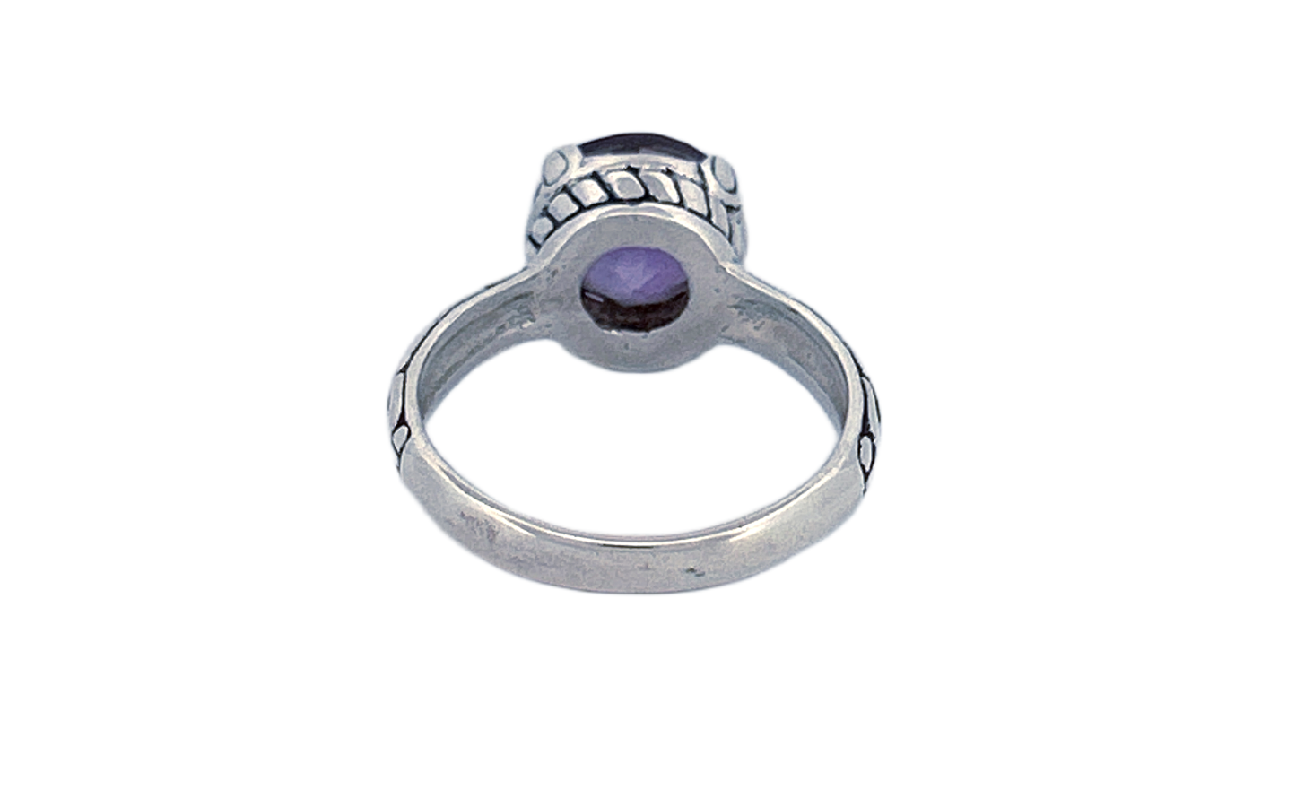 Sterling Silver Gemstone Ring – Amethyst or Blue Topaz