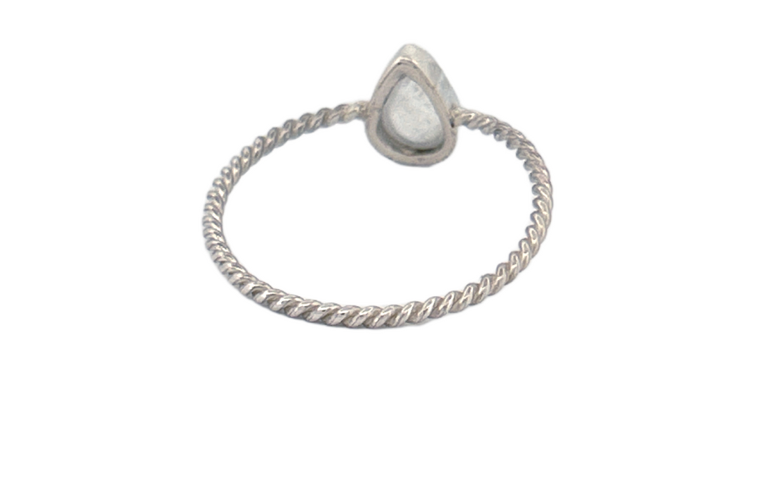 Pear‑Cut Moonstone Ring