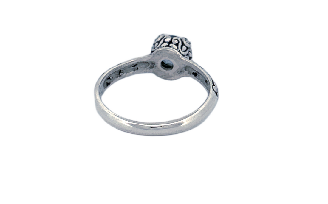 Sterling Silver Gemstone Rings – Blue Topaz or Amethyst