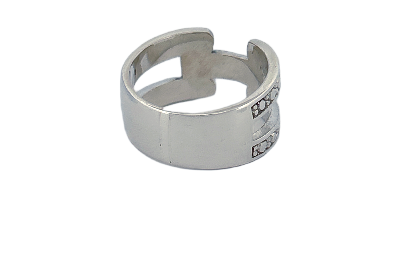Sterling Silver Open‑Band Filigree Ring
