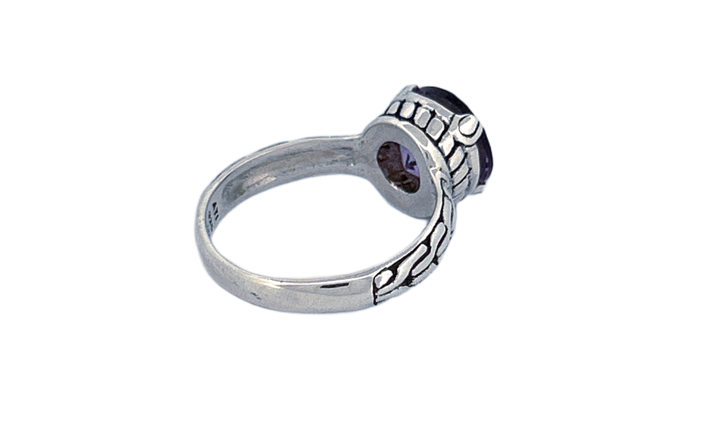 Sterling Silver Gemstone Ring – Amethyst or Blue Topaz