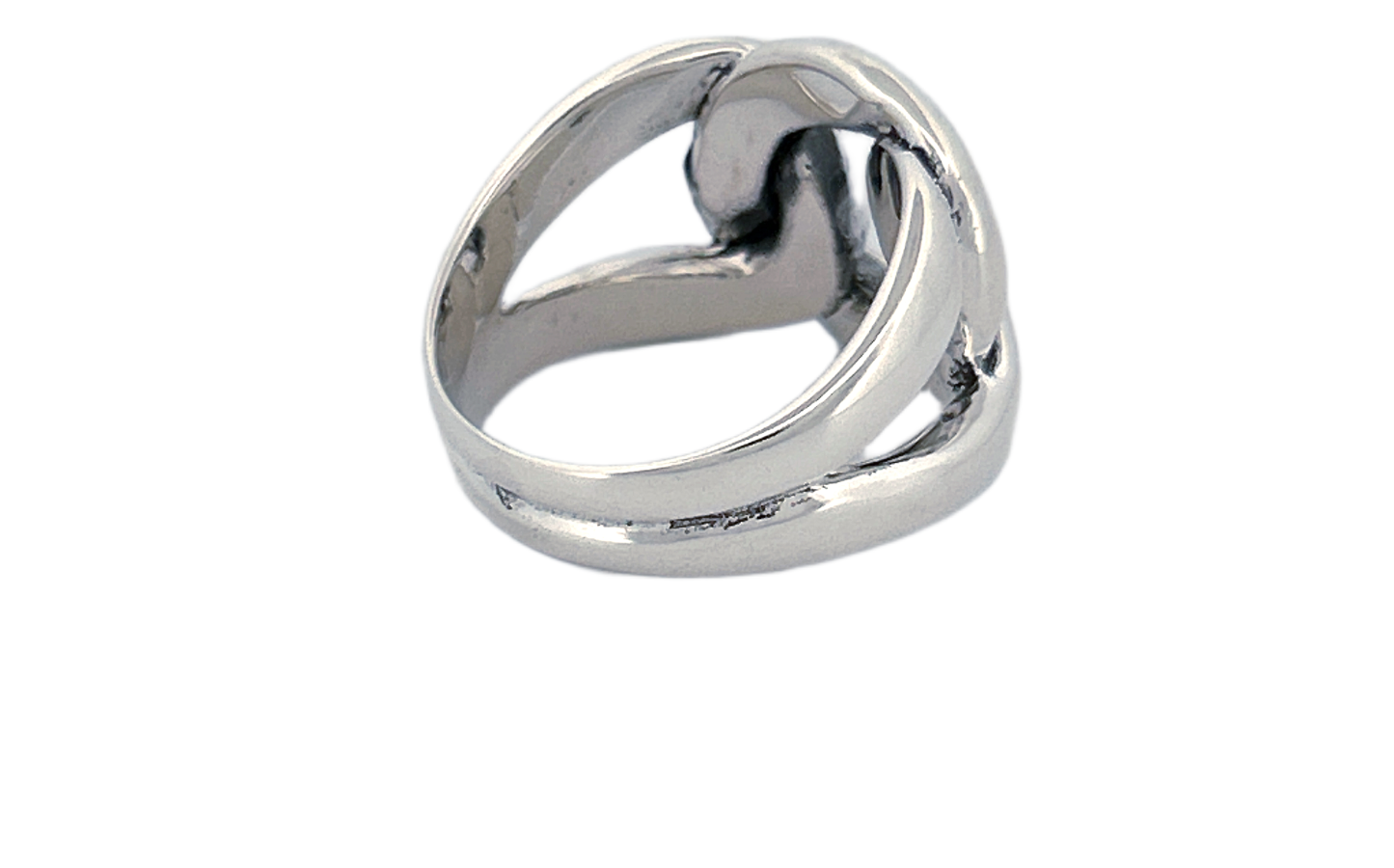 Sterling Silver Knot Ring – Solid Heavy Design