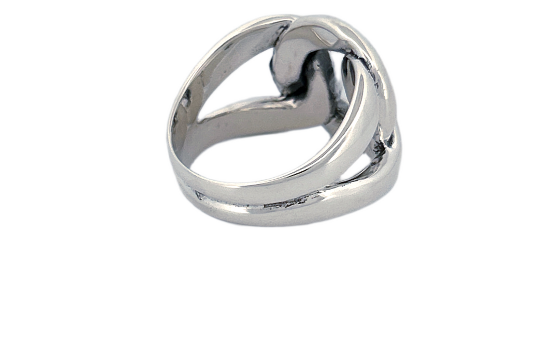 Sterling Silver Knot Ring – Solid Heavy Design