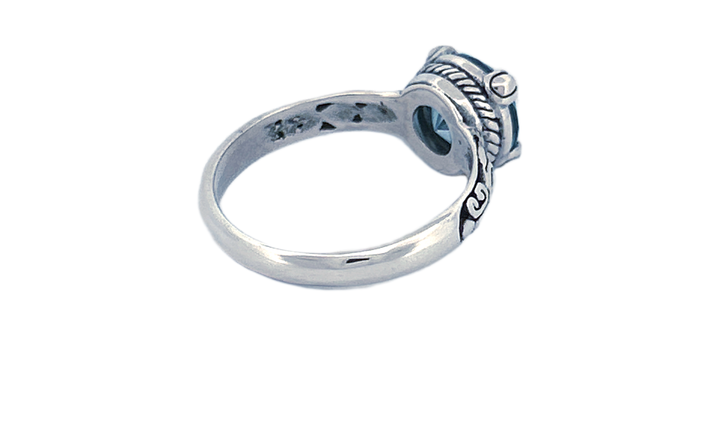 Sterling Silver Gemstone Ring – Amethyst or Blue Topaz