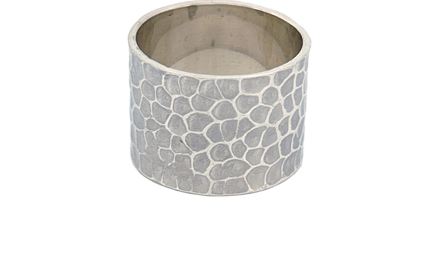 Handcrafted 925 Sterling Silver Hammered & Oxidized Artisan Ring – Unisex Statement Jewelry