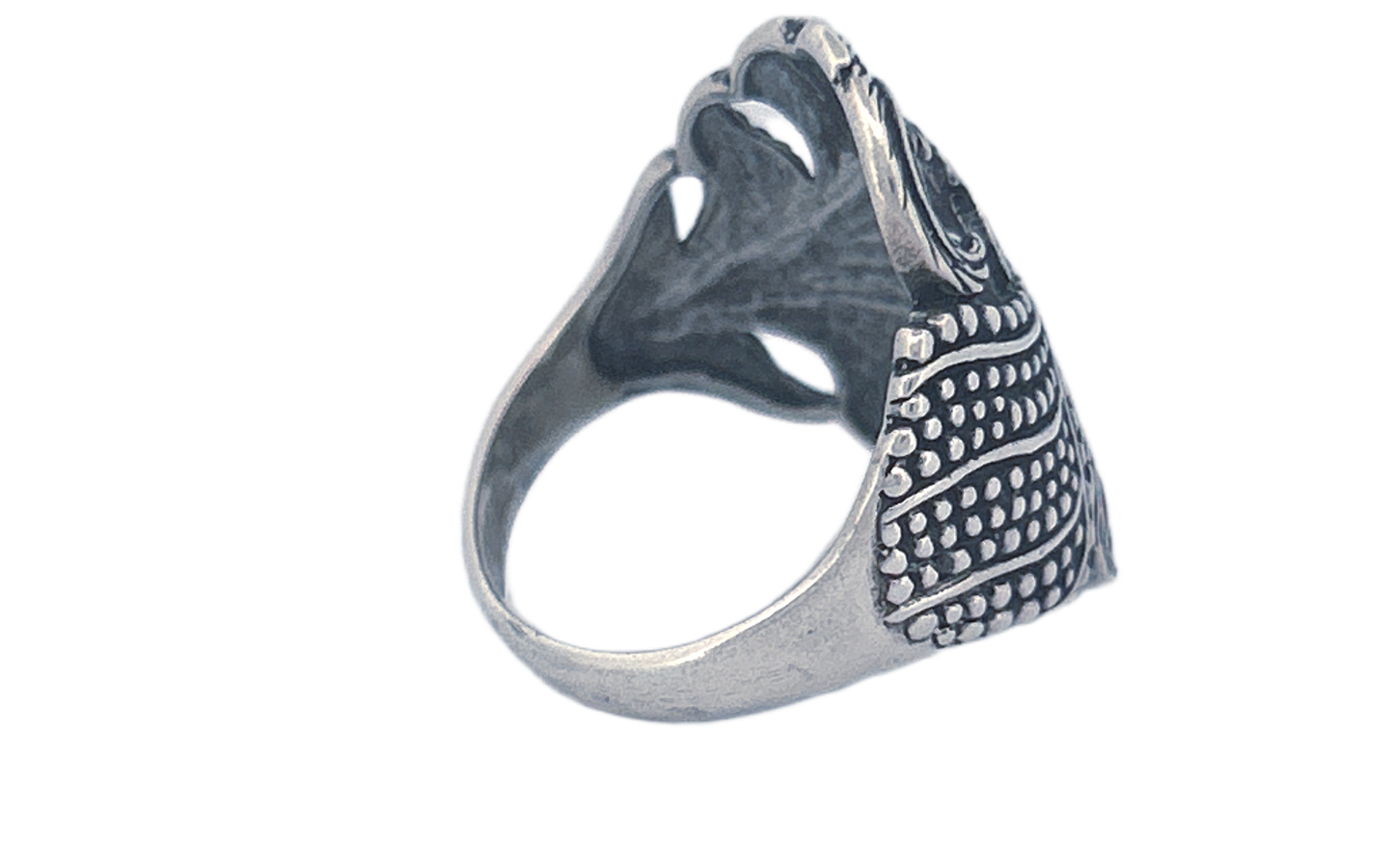 Sterling Silver Feather Ring – Sculpted Design