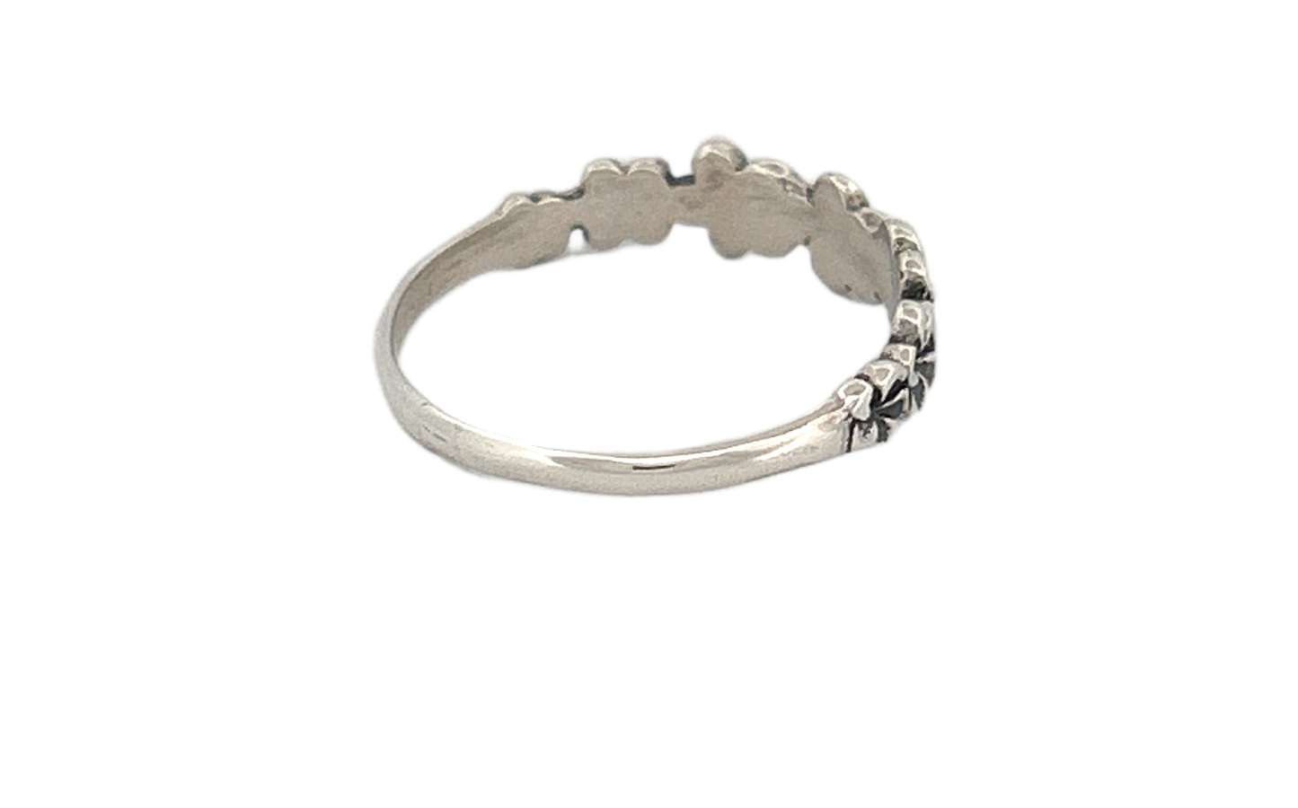 🌸 Sterling Silver Floral Band Ring