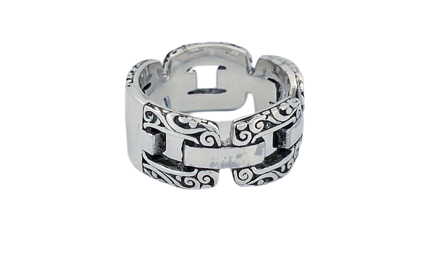 925 Sterling Silver Thick Men's Ring-R47