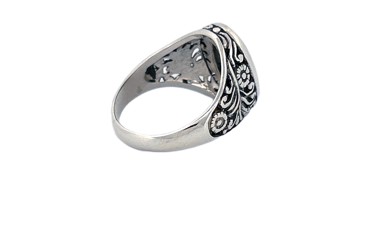 Sterling Silver Gemstone Rings – Abalone Shell & Coral