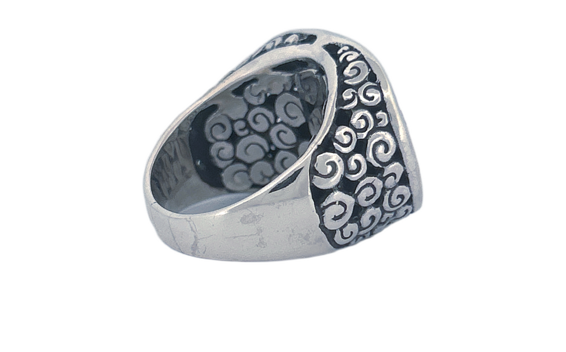 Sterling Silver Tree of Life Ring – Swirl Design
