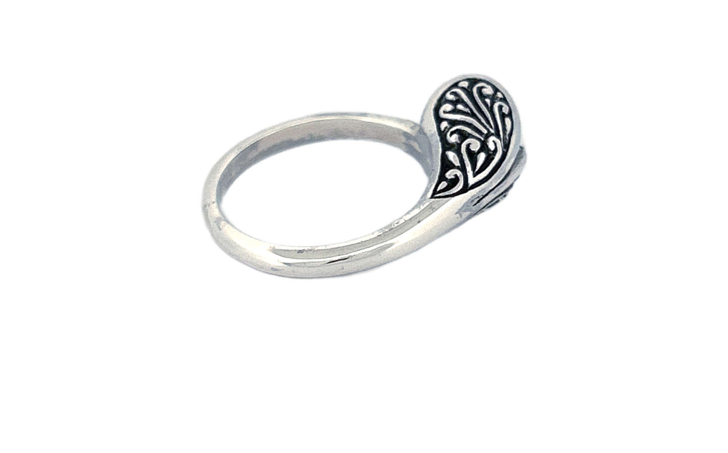 Sterling Silver Pearl Ring – Leaf Wrap Design