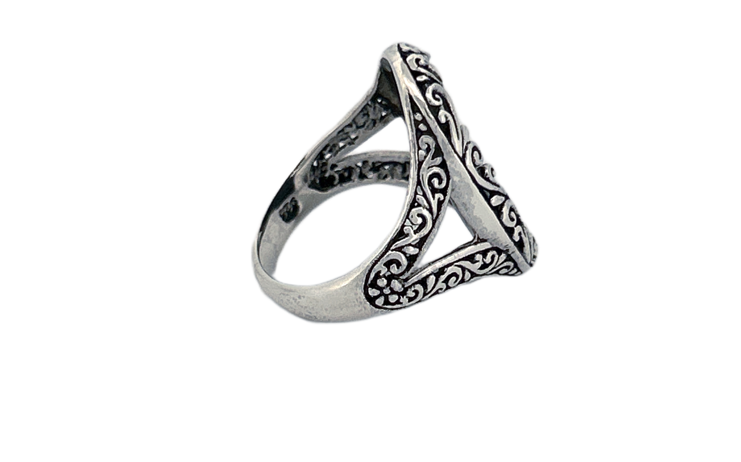 Natural Abalone Shell Handmade Sterling Silver Ring- R85