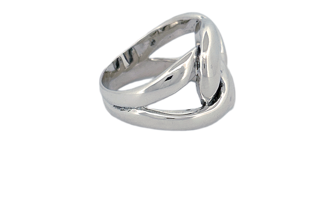 Sterling Silver Knot Ring – Solid Heavy Design