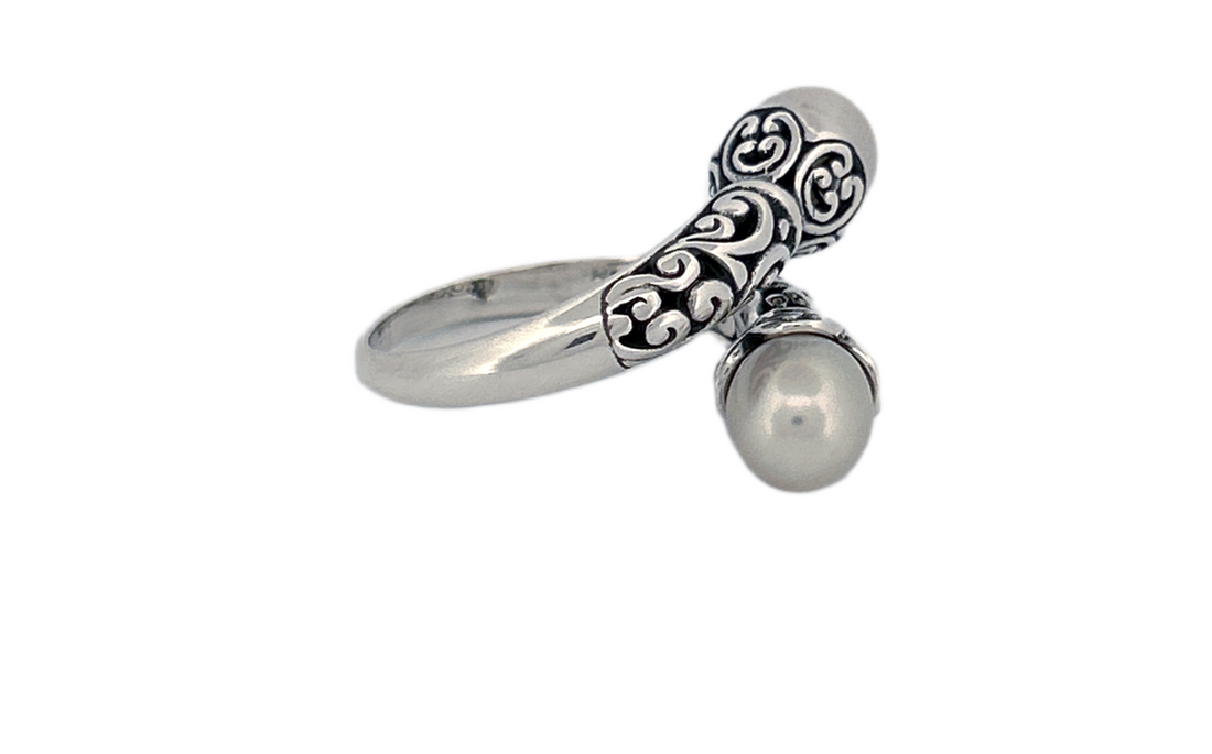 Fresh Water Pearl Ring| Handmade Sterling Silver Ring-R82