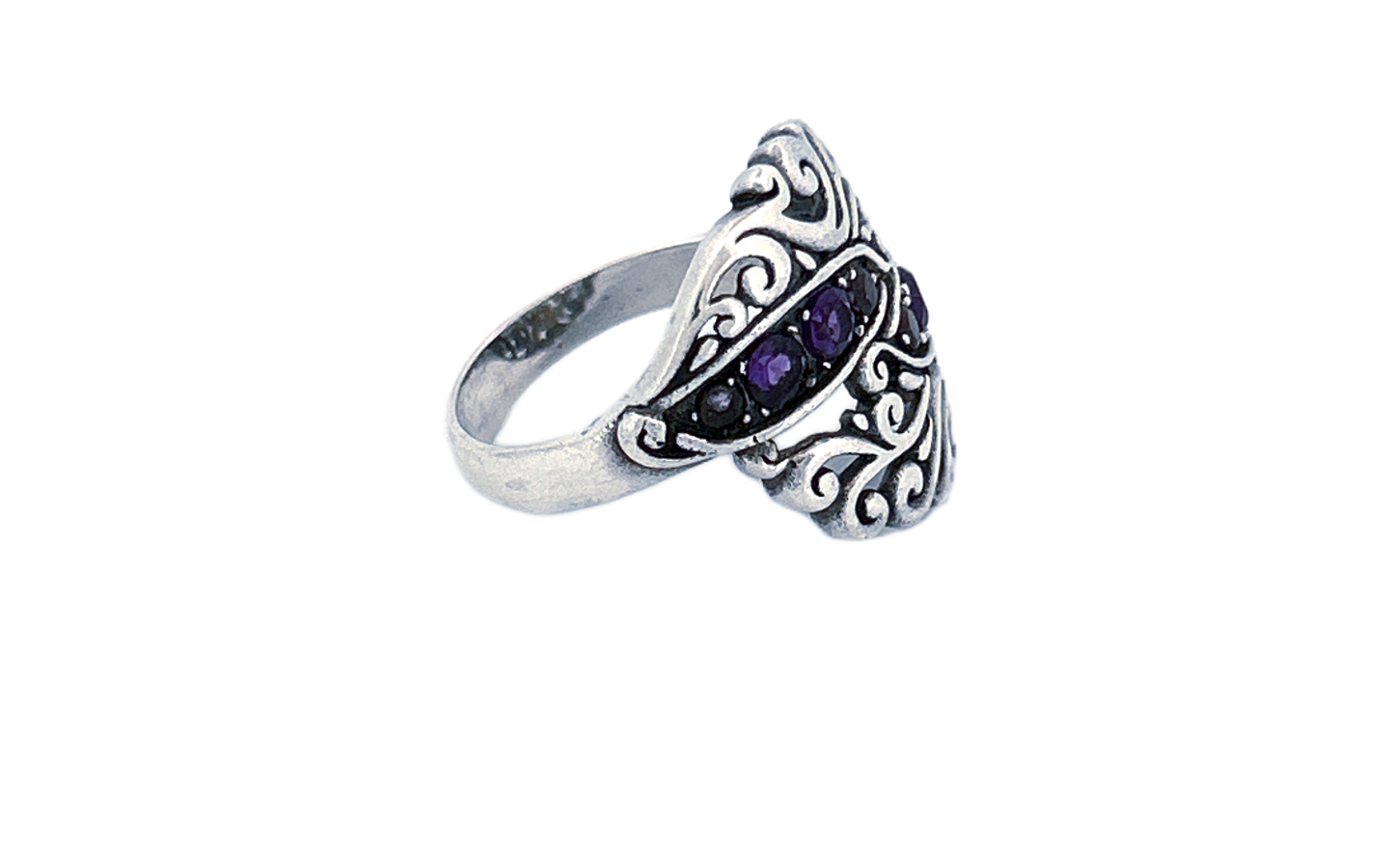 Amethyst Filigree Ring