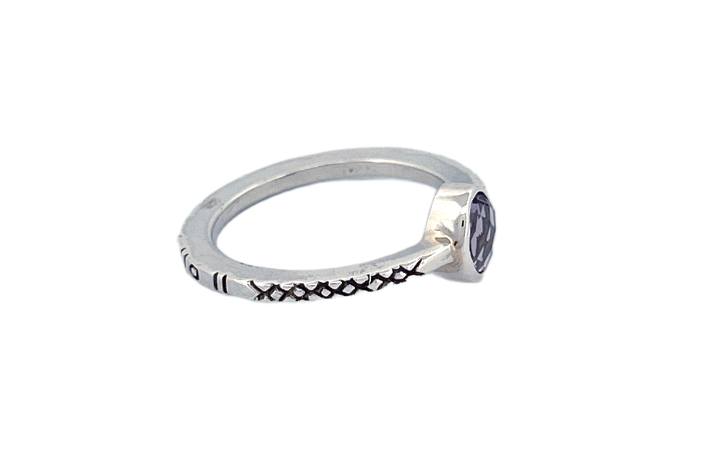 Sterling Silver Amethyst Ring – Oval Cut