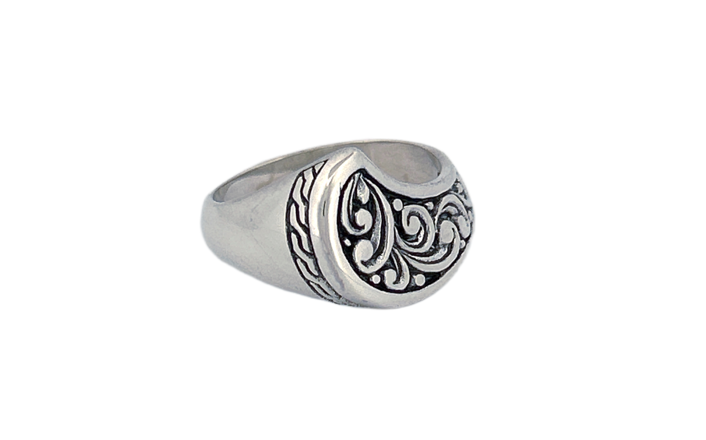 Handcrafted Ornate Silver Ring