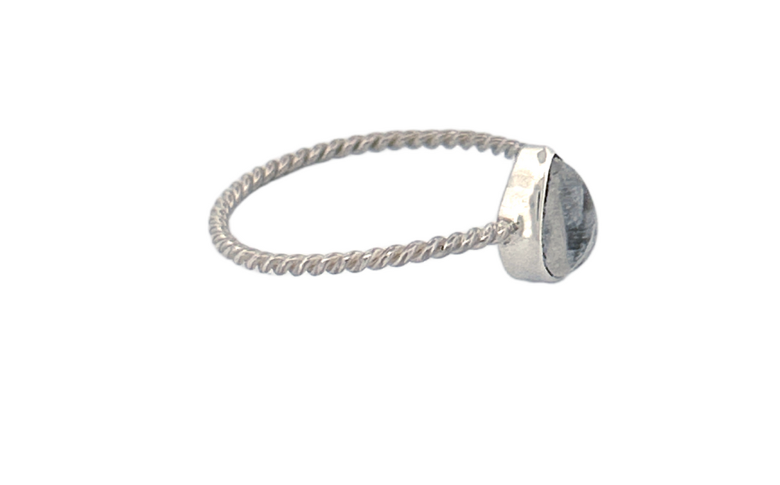 Pear‑Cut Moonstone Ring