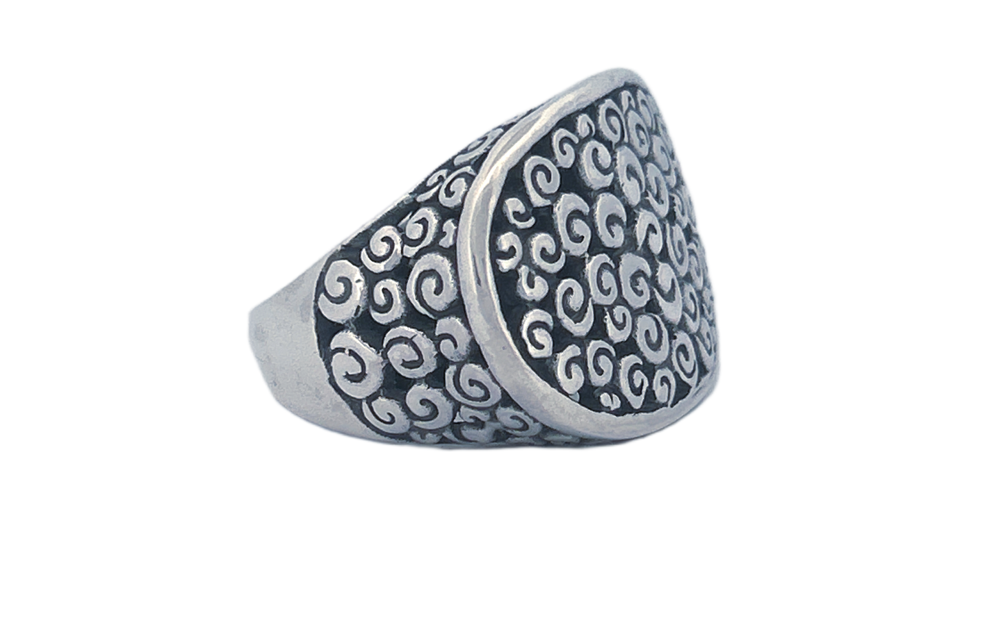 Sterling Silver Tree of Life Ring – Swirl Design