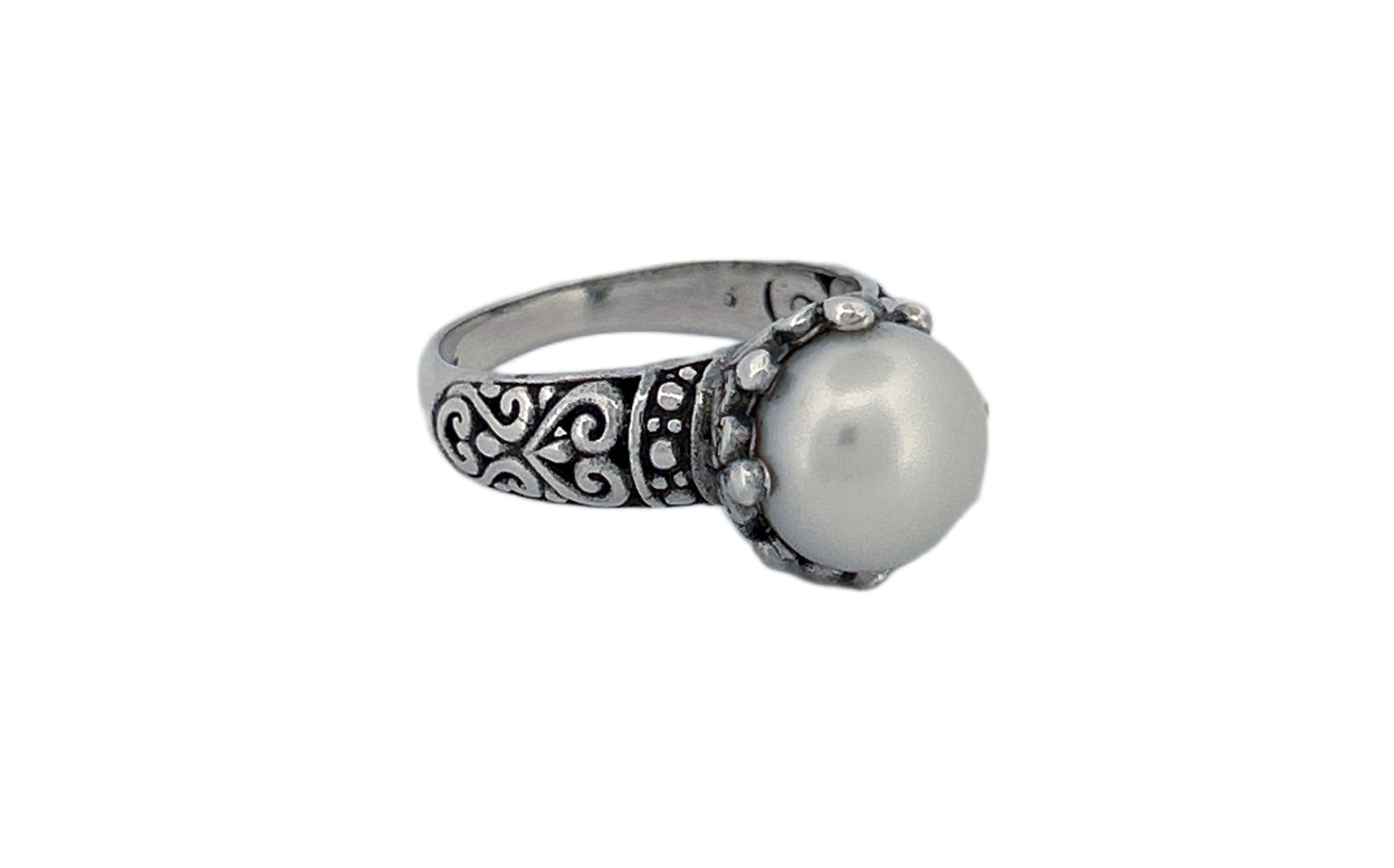 Handcrafted 925 Sterling Silver Fresh Water Pearl Ring-R45