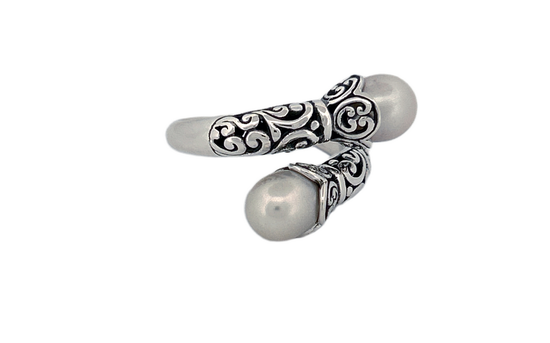 Fresh Water Pearl Ring| Handmade Sterling Silver Ring-R82
