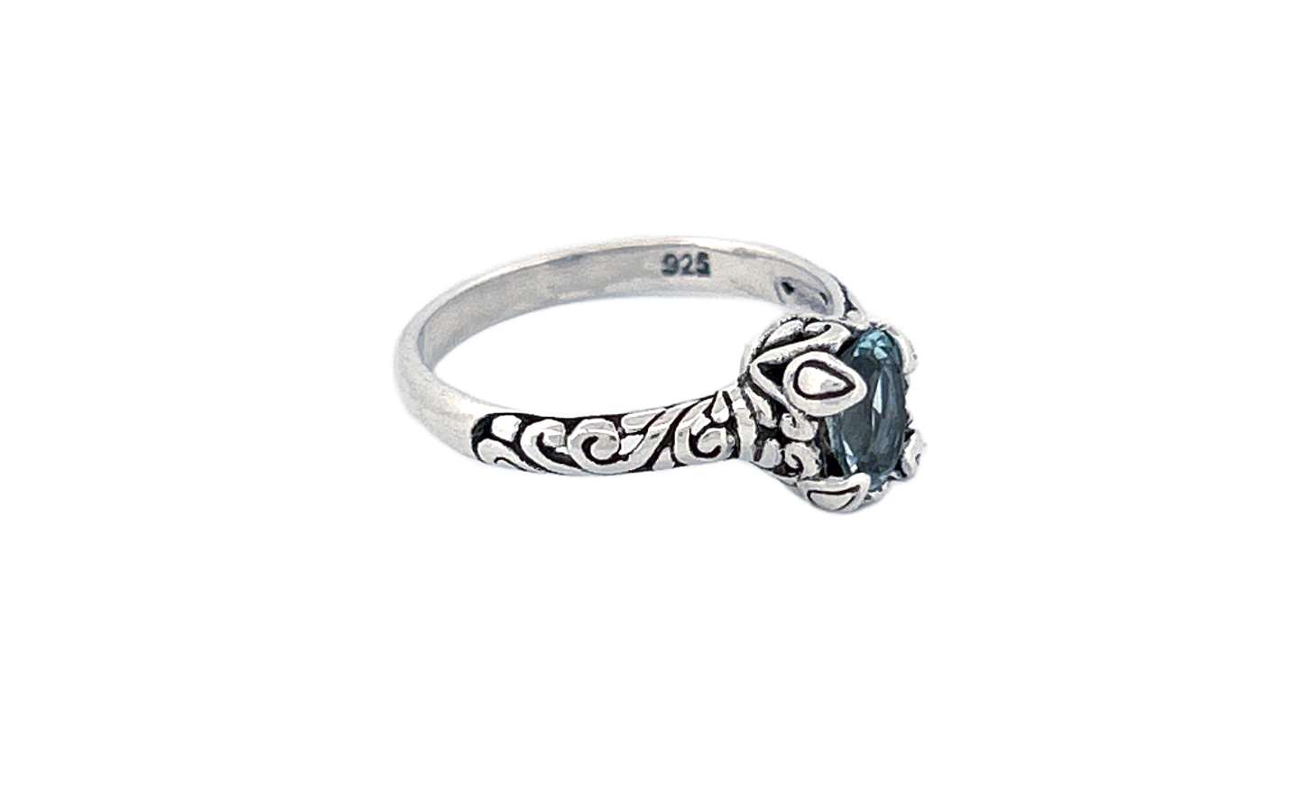 Sterling Silver Gemstone Rings – Blue Topaz or Amethyst