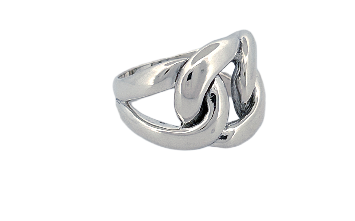 Sterling Silver Knot Ring – Solid Heavy Design