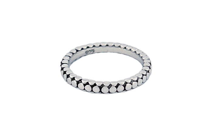 Everyday Wear Minimalist Handcrafted Sterling Silver Band Ring- R83