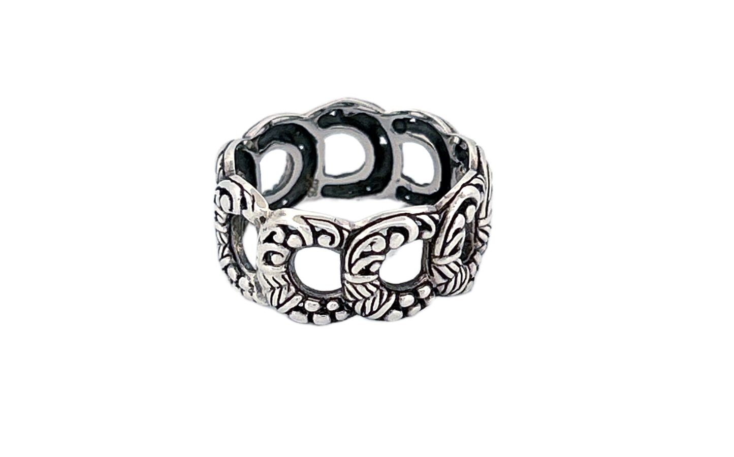 Sterling Silver Openwork Band Ring