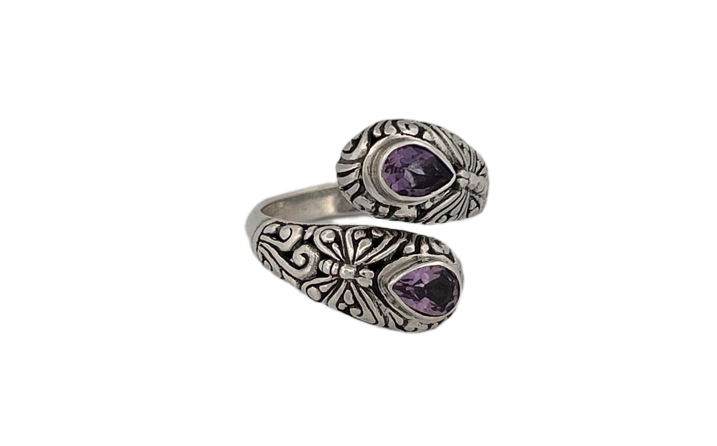 Handmade Sterling Silver with Genuine Amethyst Stone- R89