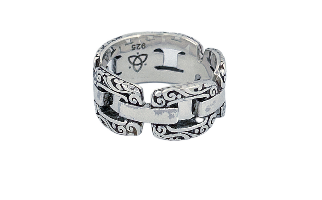 925 Sterling Silver Thick Men's Ring-R47