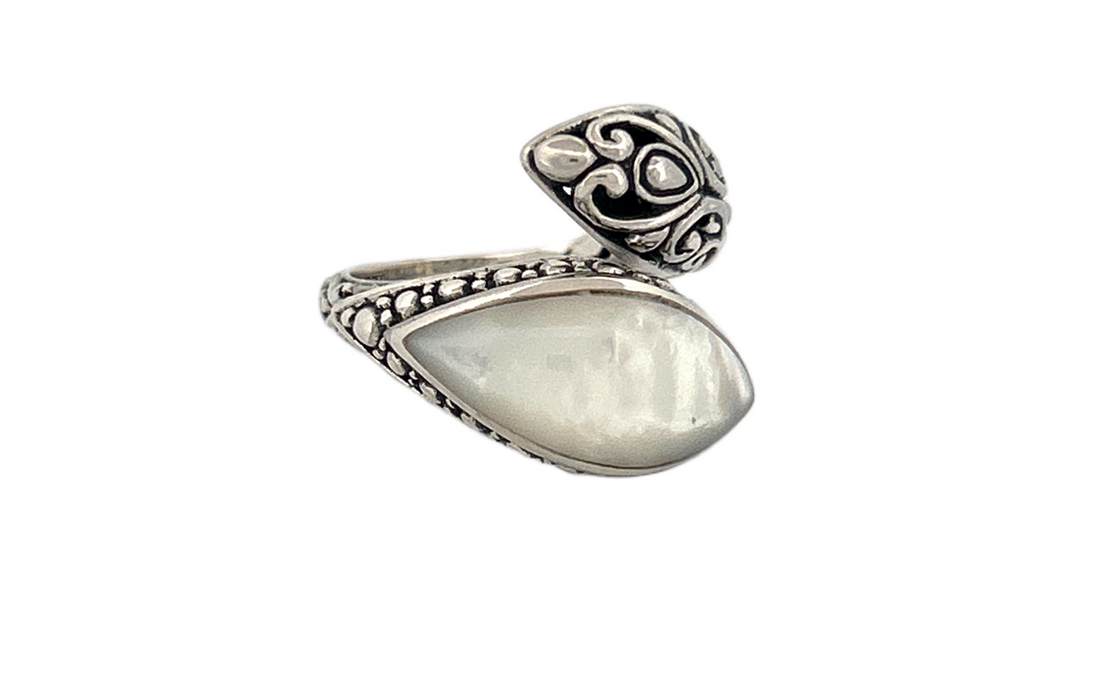 Mother of Pearl Bypass Ring