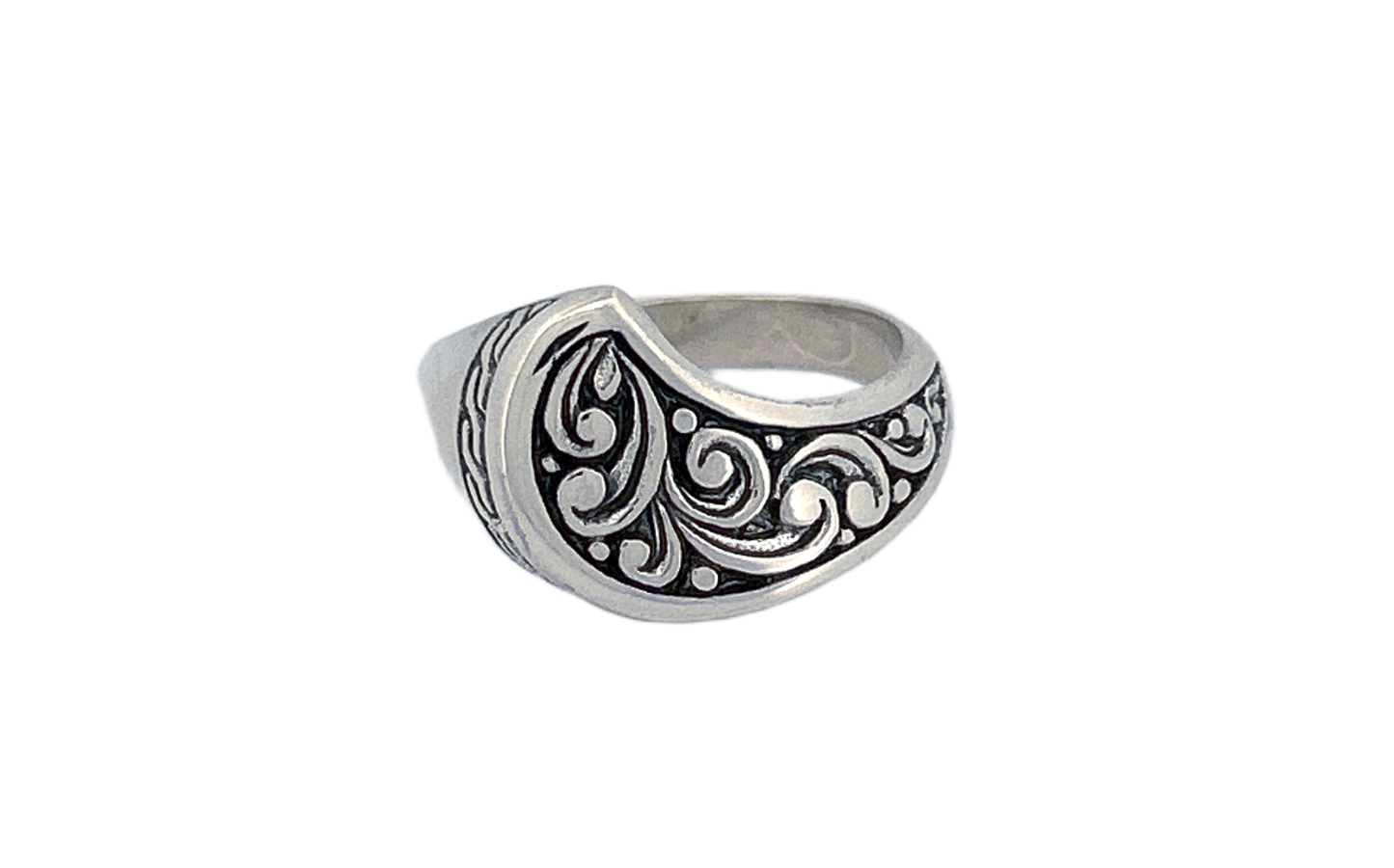 Handcrafted Ornate Silver Ring
