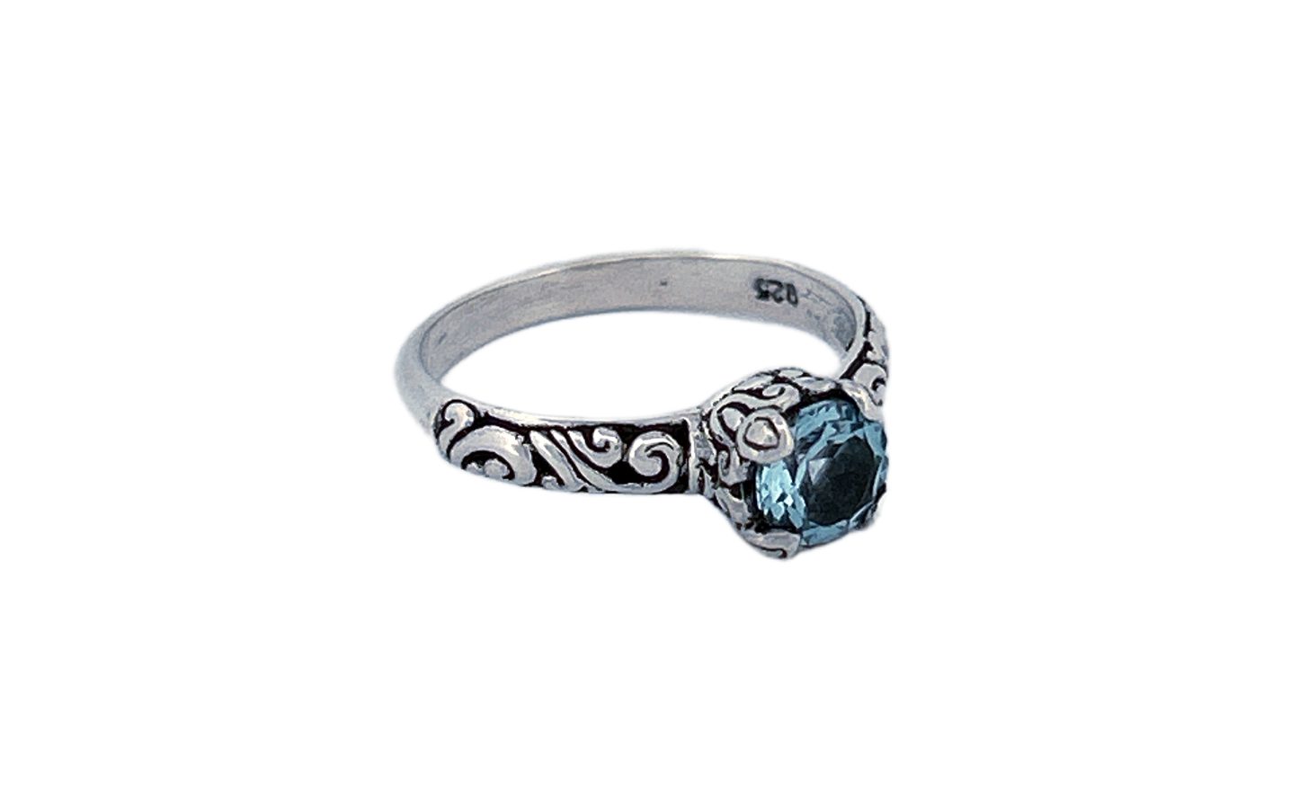 Sterling Silver Gemstone Rings – Blue Topaz or Amethyst