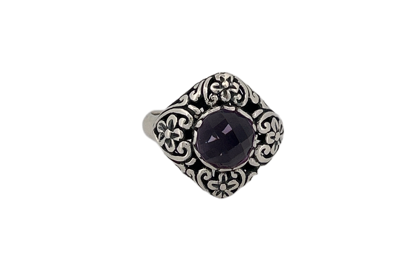 Natural Amethyst Handmade 925 Sterling Silver Ring | Genuine February Birthstone Gemstone Ring | Artisan Silver Jewelry | Gift for Her- R88