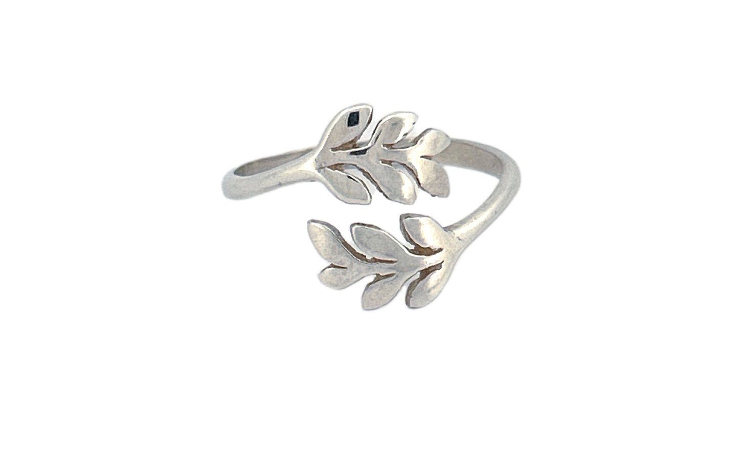 Sterling Silver Leaf Ring — Handcrafted Nature‑Inspired Design