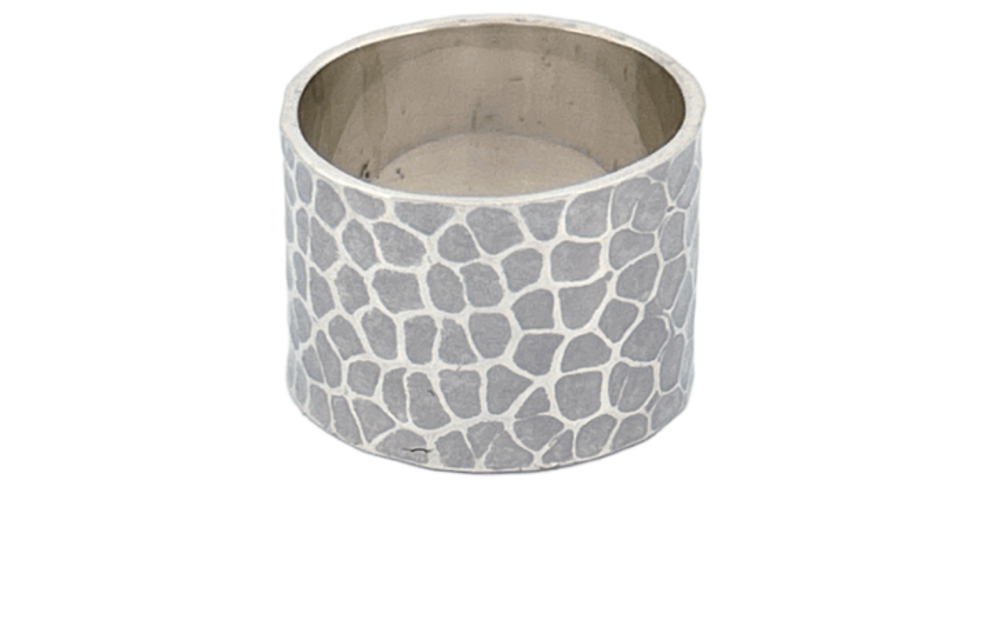 Handcrafted 925 Sterling Silver Hammered & Oxidized Artisan Ring – Unisex Statement Jewelry