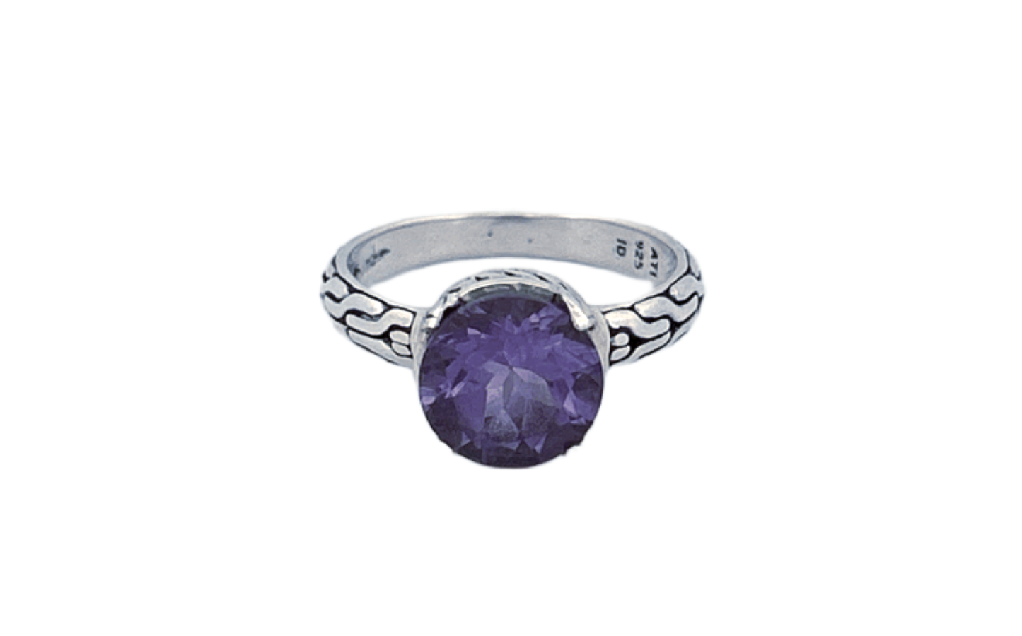 Sterling Silver Gemstone Ring – Amethyst or Blue Topaz