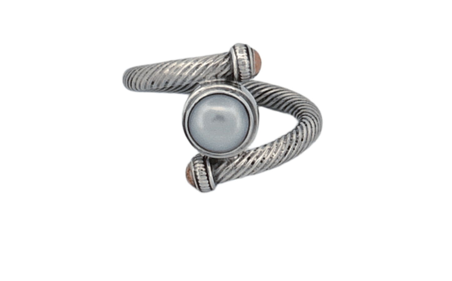 Unique Freshwater Pearl Sterling Silver Ring | Handmade 925 Sterling Silver Pearl RingR77