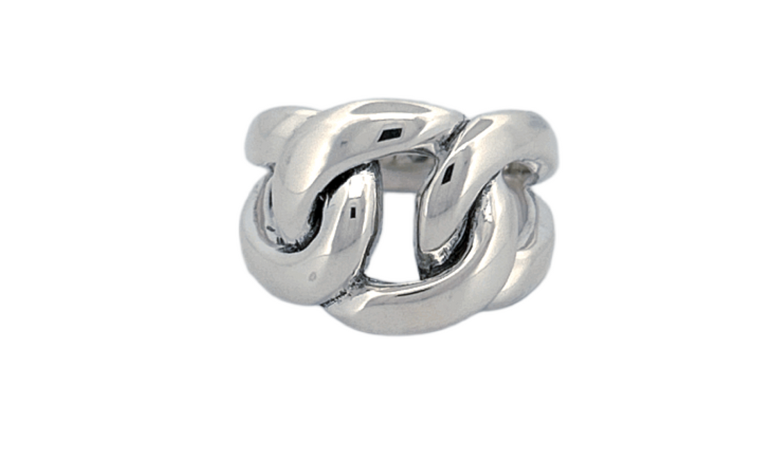 Sterling Silver Knot Ring – Solid Heavy Design