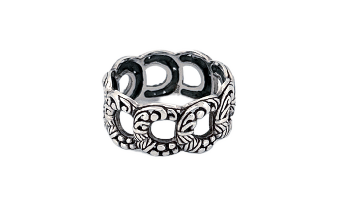 Sterling Silver Openwork Band Ring