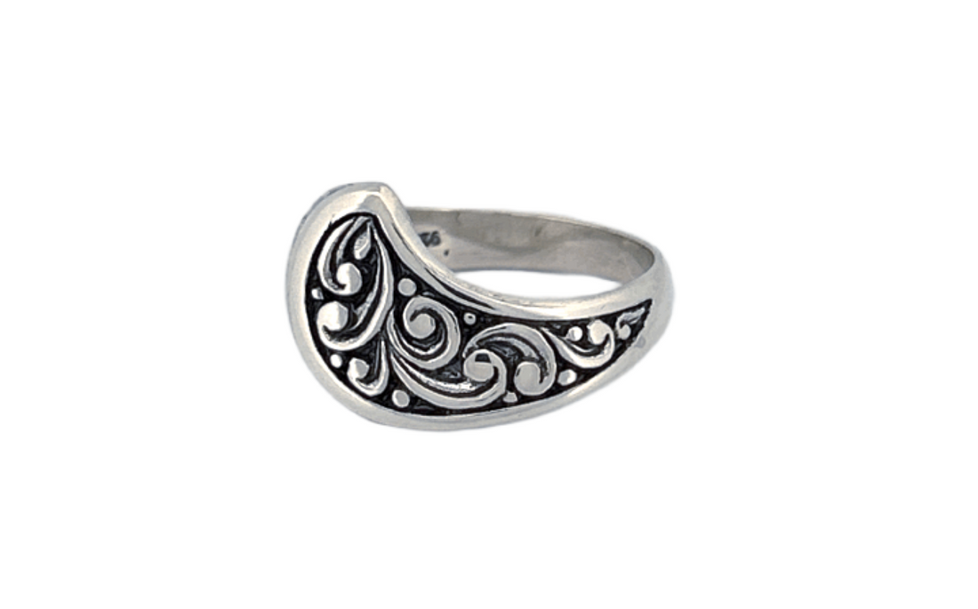 Handcrafted Ornate Silver Ring