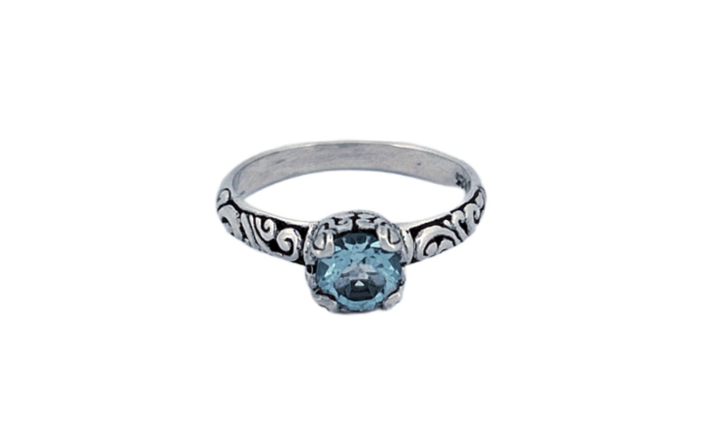 Sterling Silver Gemstone Rings – Blue Topaz or Amethyst