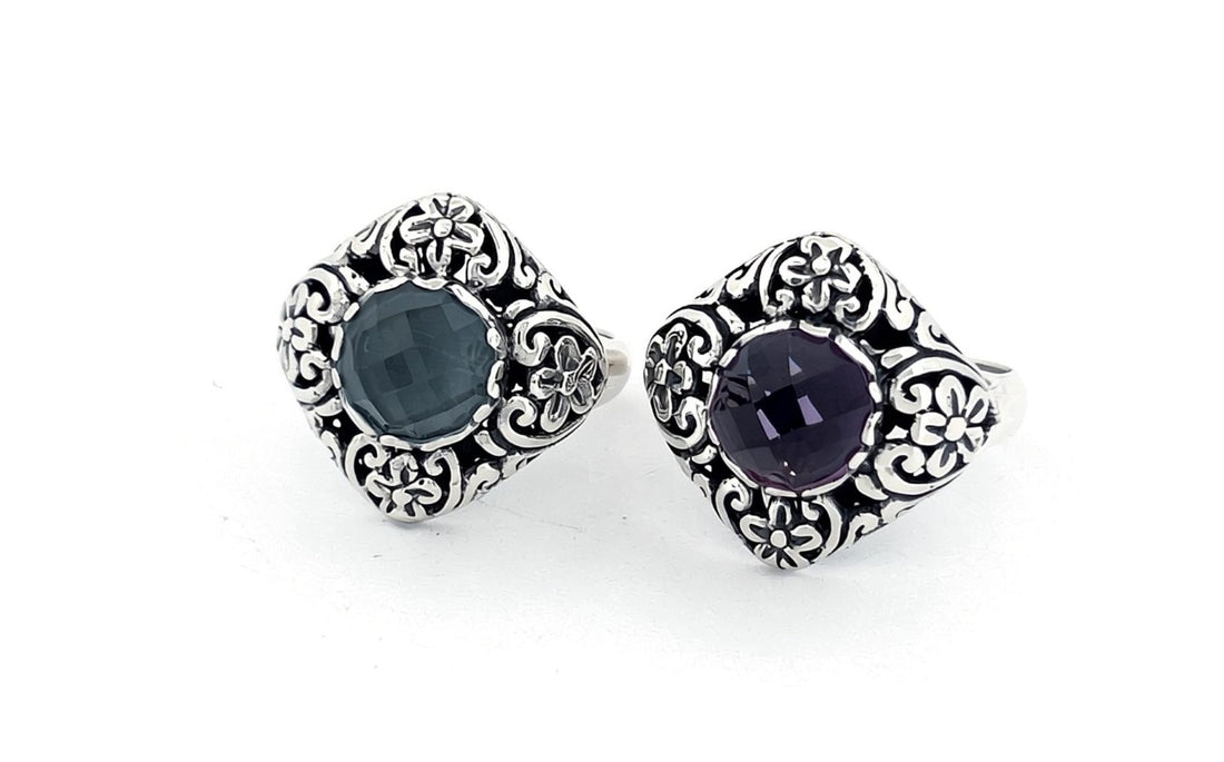Natural Amethyst Handmade 925 Sterling Silver Ring | Genuine February Birthstone Gemstone Ring | Artisan Silver Jewelry | Gift for Her- R88