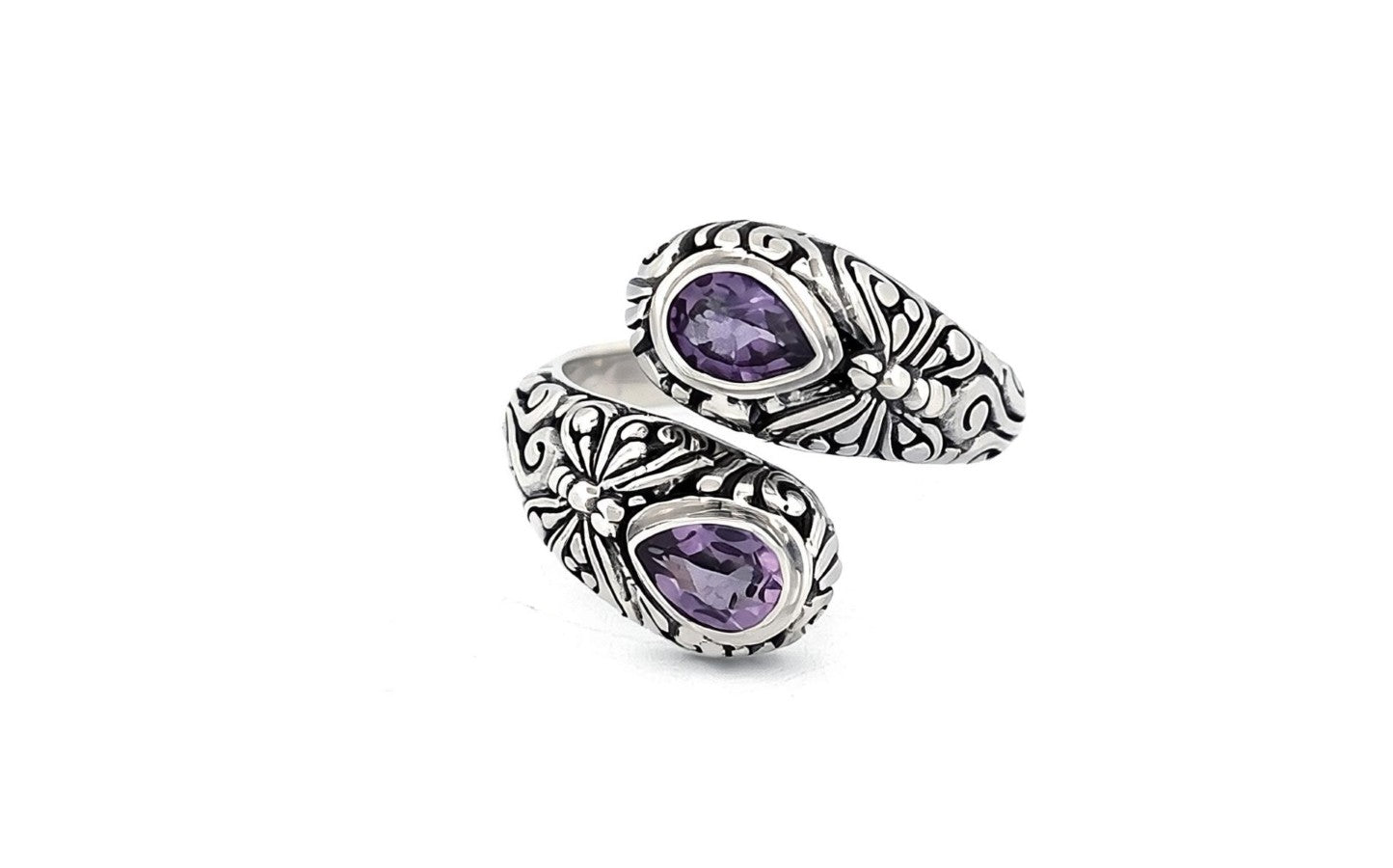 Handmade Sterling Silver with Genuine Amethyst Stone- R89