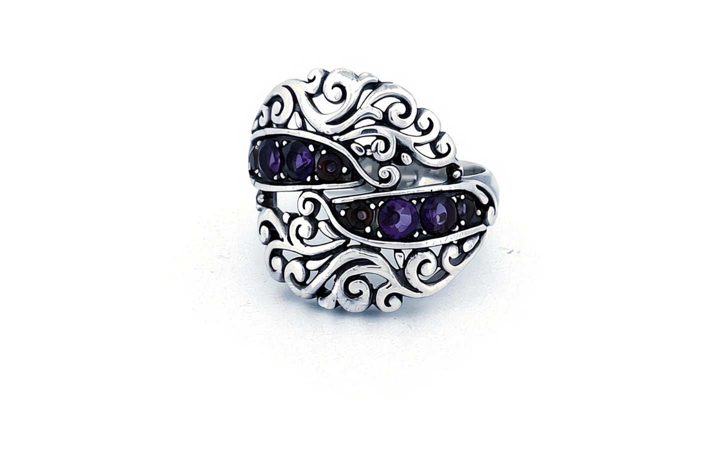Amethyst Filigree Ring